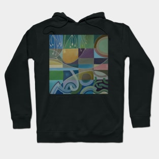 Beach Abstract Painting Colin Fifield Hoodie